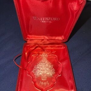 Waterford Crystal Ornament in Red Case 1995 Christmas Tree